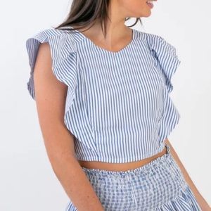ISO (not selling) Koch ocean stripe cecelia top size S